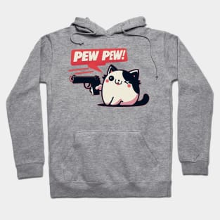 Pew Pew Cat Hoodie